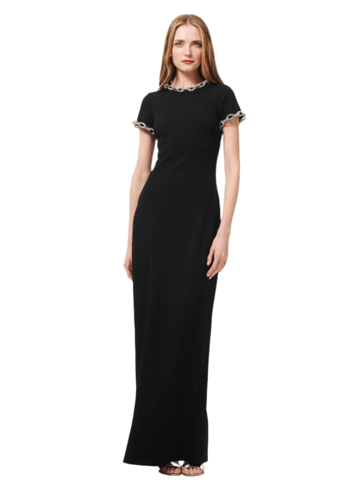 chinese dress ladies Asymmetrical Draping Black Crepe Dress main image 1