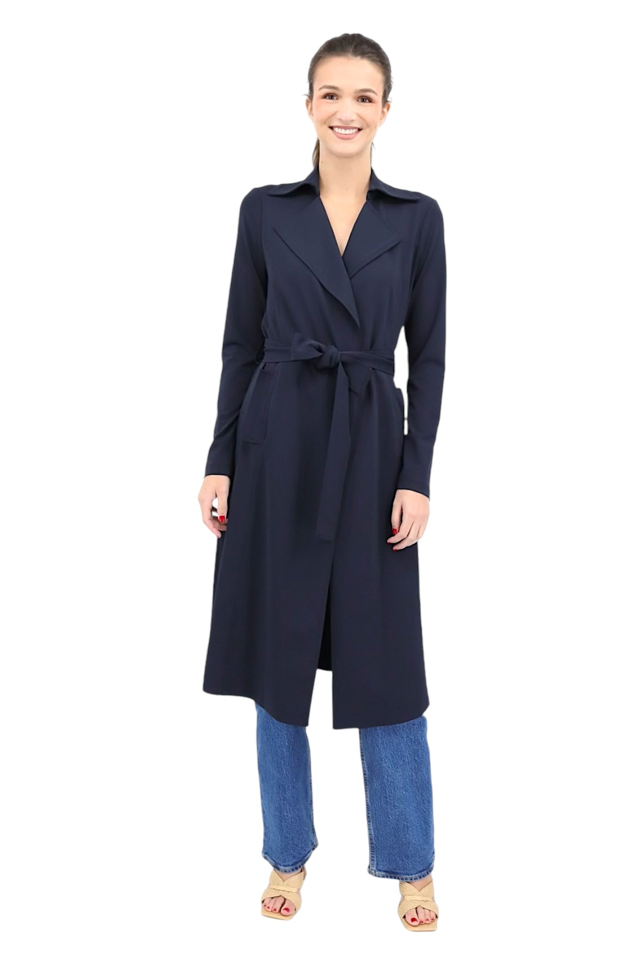 Jersey trench coat sales