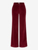 Corduroy Wide Leg Palazzo Pants in Mulberry