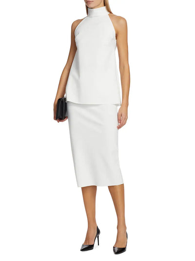 Tiffy Halter Top - Bianco