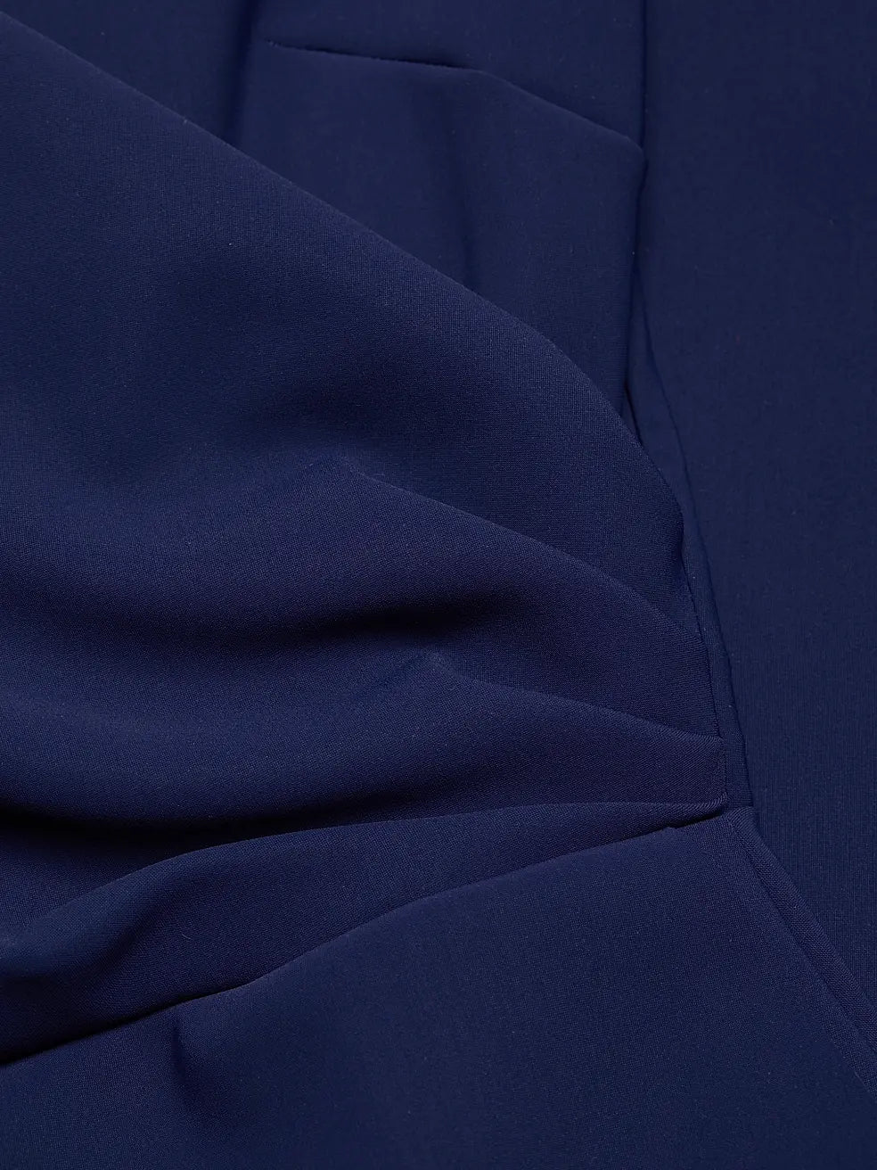 Zalfa Ruched Gown in Blu Notte