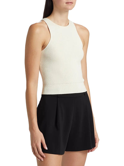 Avery Racer Tank in Ivory
