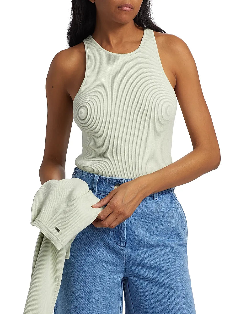 Avery Racer Tank in Mint