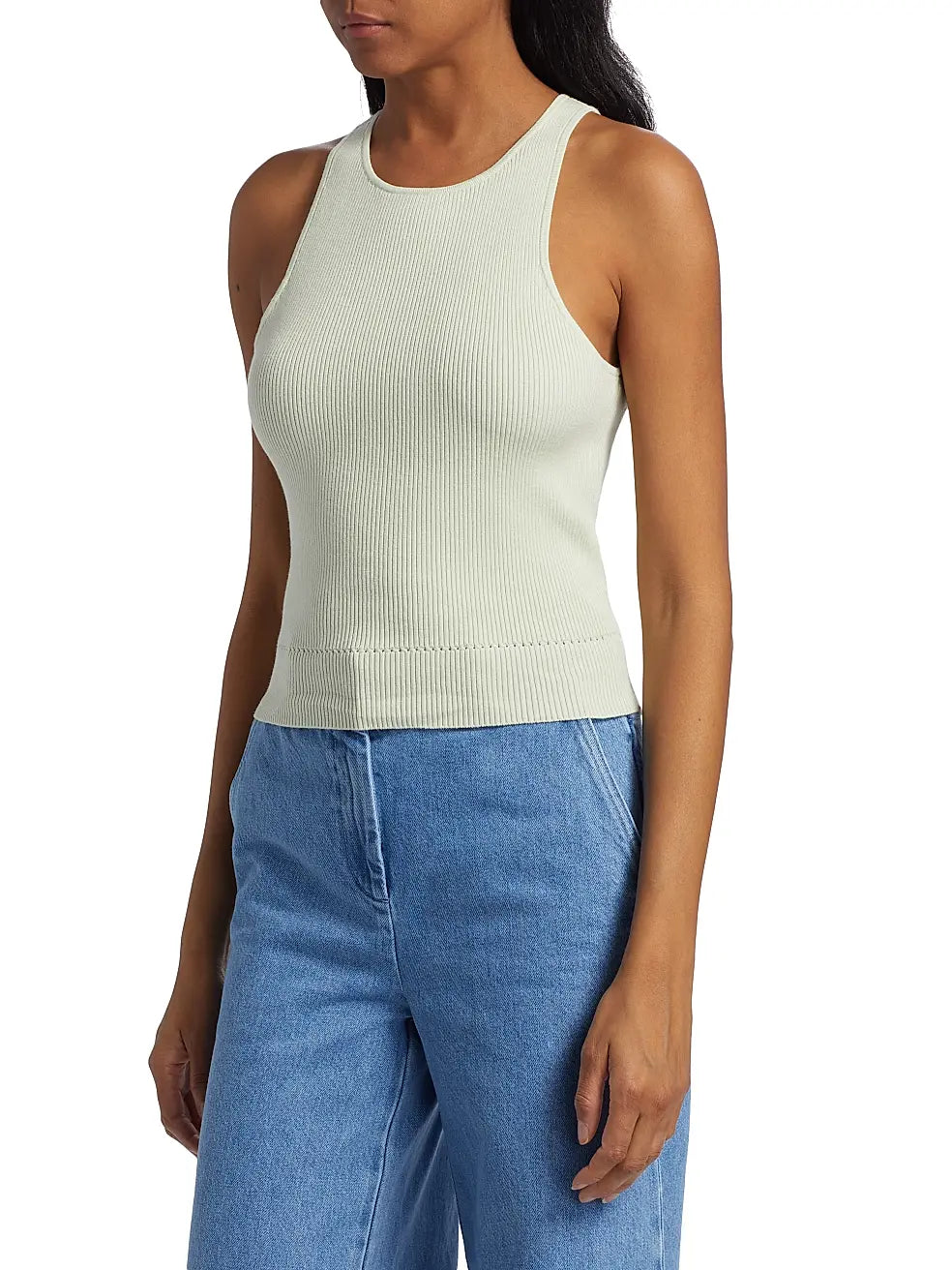 Avery Racer Tank in Mint