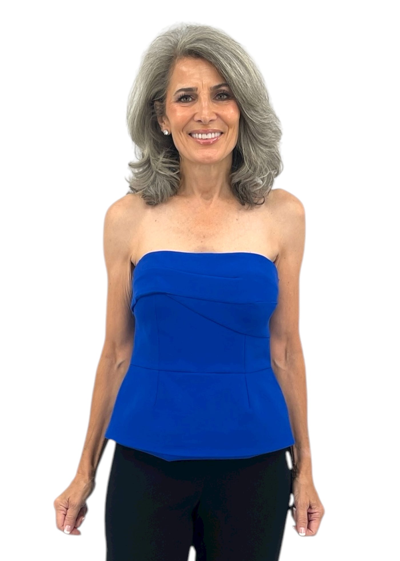 Top with Detachable Straps in Regal Blue