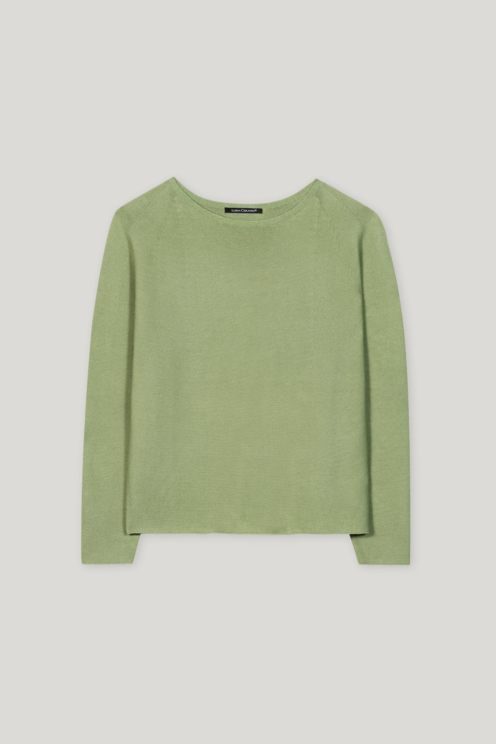 Left-Structure Sweater in Easy Green