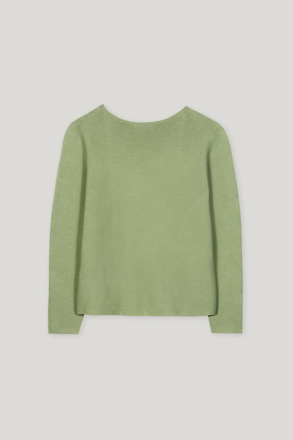 Left-Structure Sweater in Easy Green