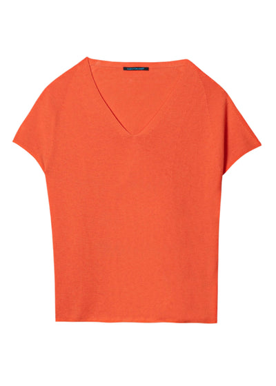 Left Structure Sweater in Hibiscus