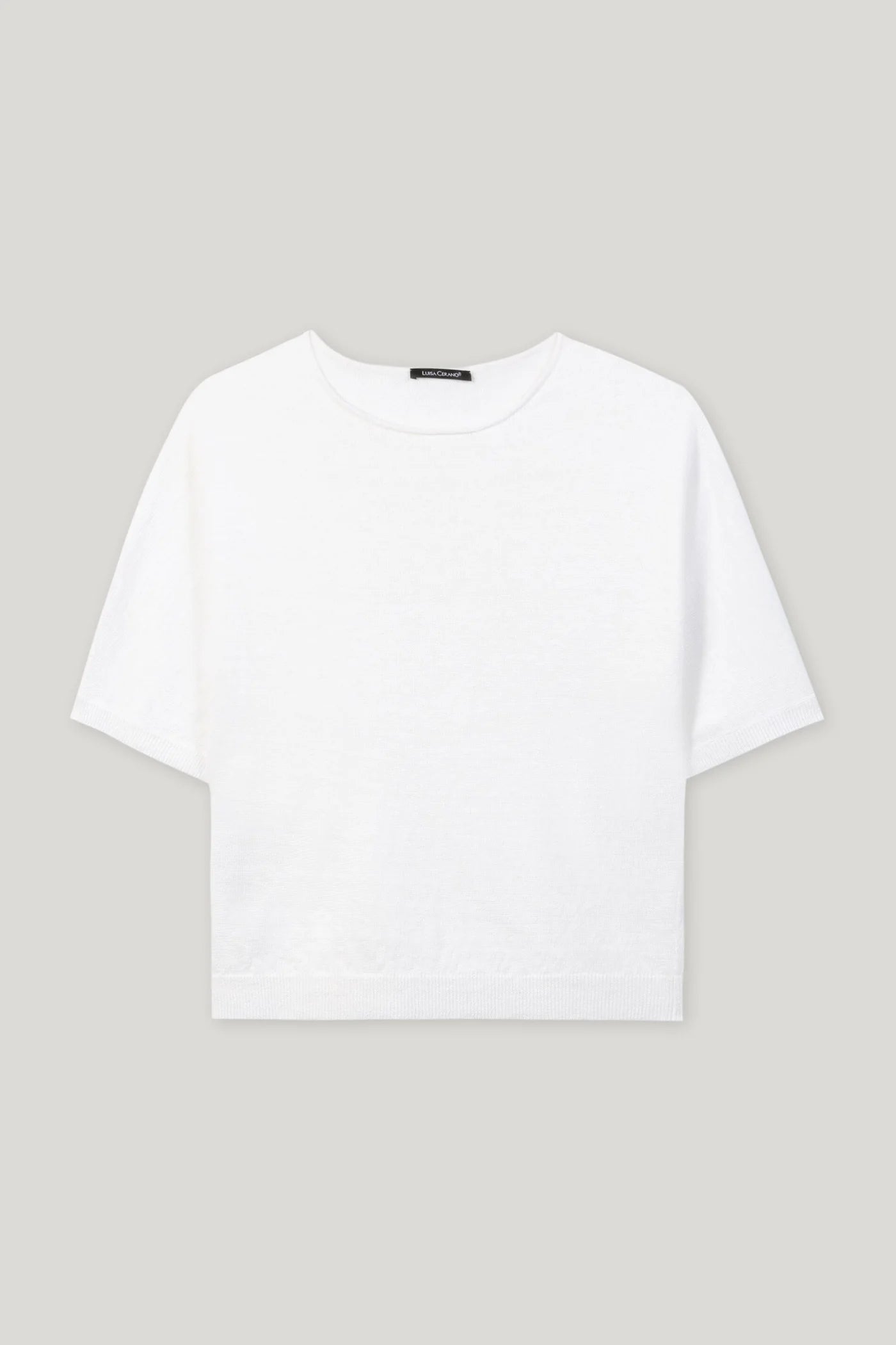 Linen Sweater in Bleached White