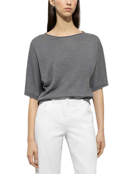 Linen Sweater in Cool Gray