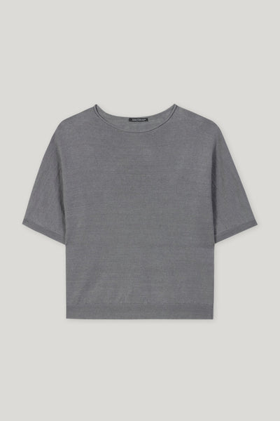 Linen Sweater in Cool Gray