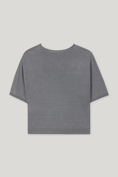 Linen Sweater in Cool Gray