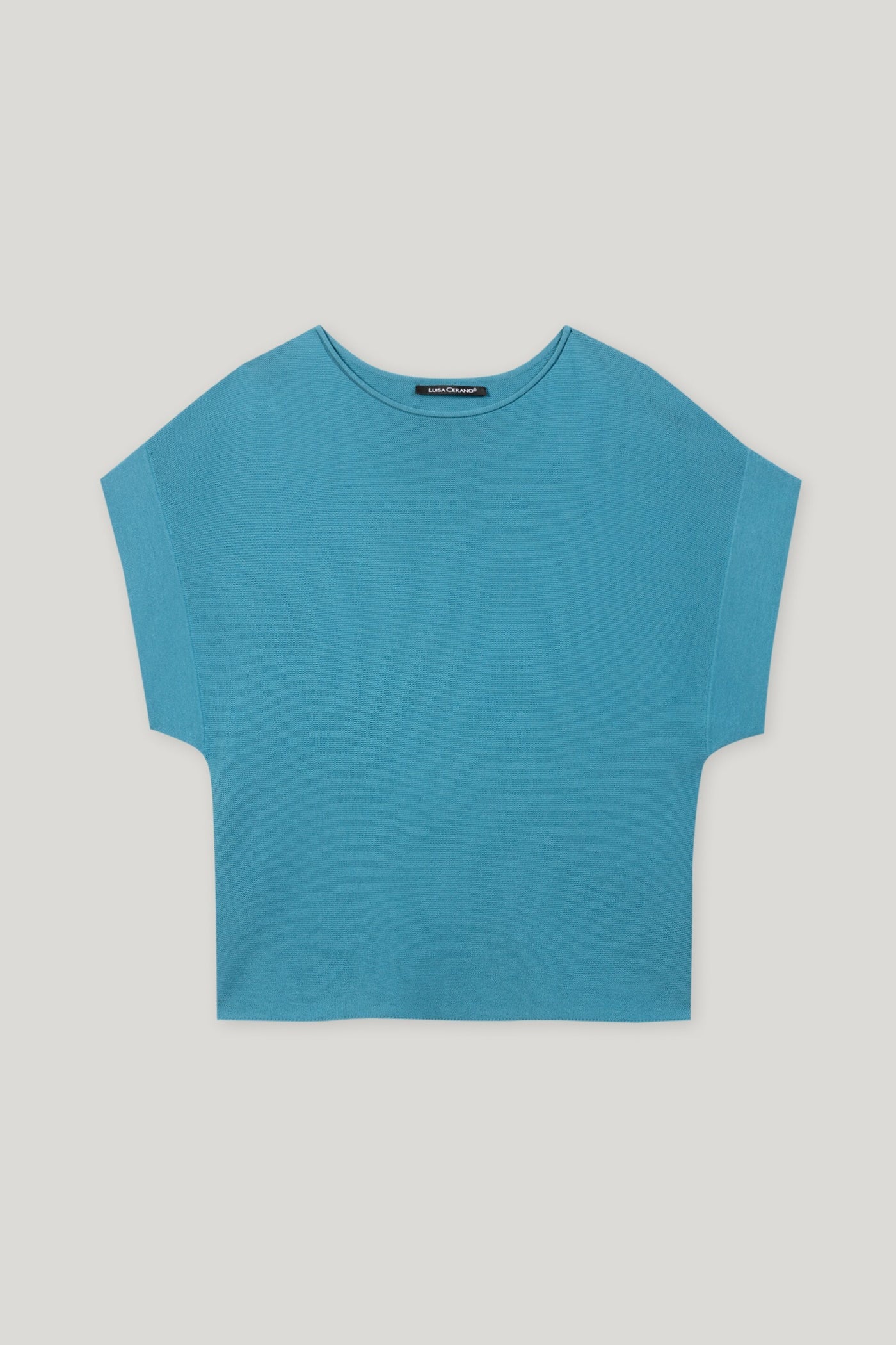 Left Structure Sweater in Turquoise