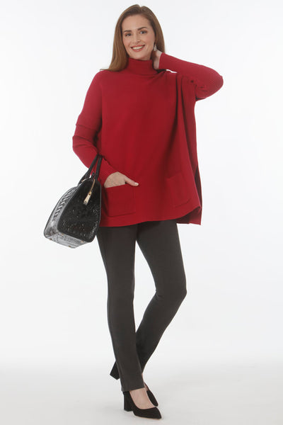 Pull On Ponte Pant in Black