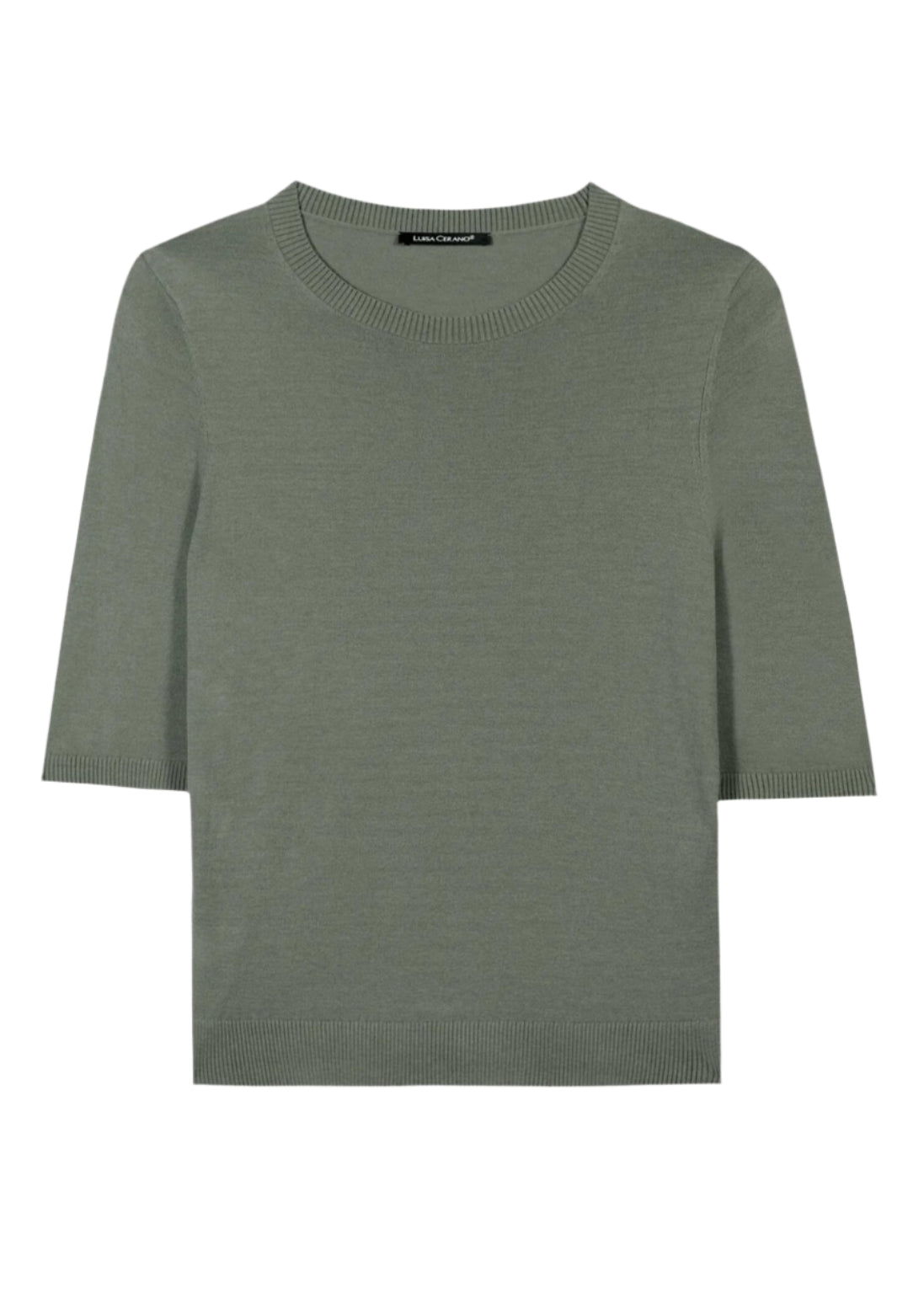 Fine Knit Sweater in Cool Khaki