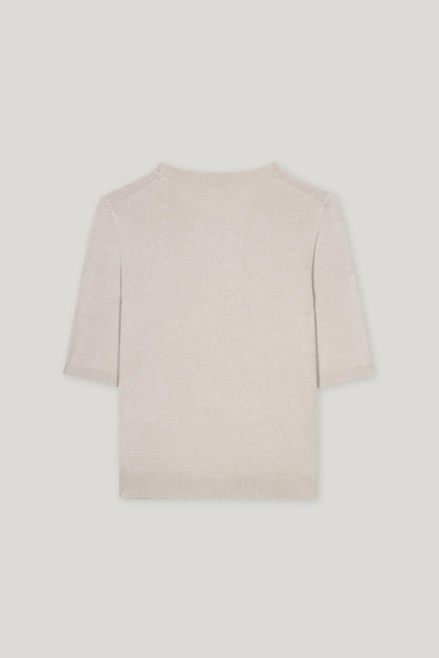 Fine Knit Sweater in Oyster