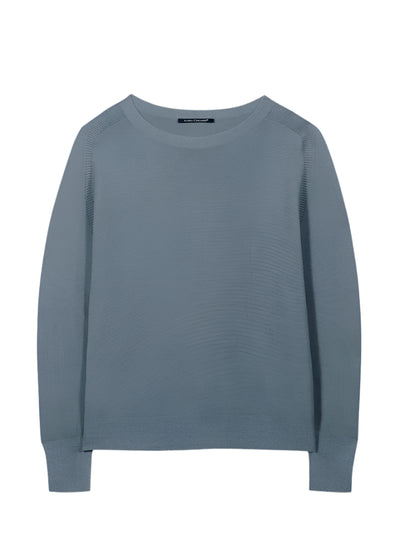Seamless Sweater in Greyish Blue