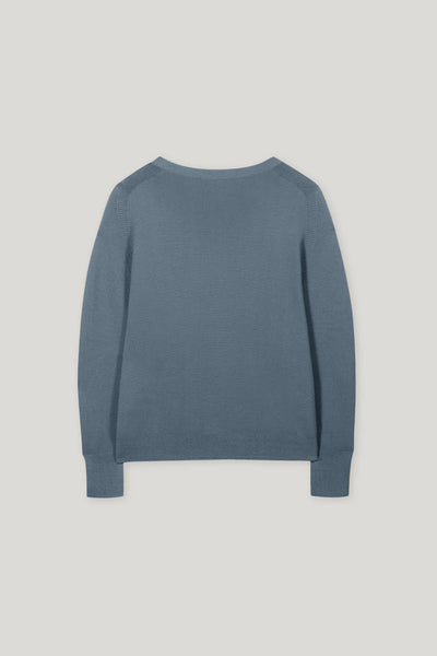Seamless Sweater in Greyish Blue
