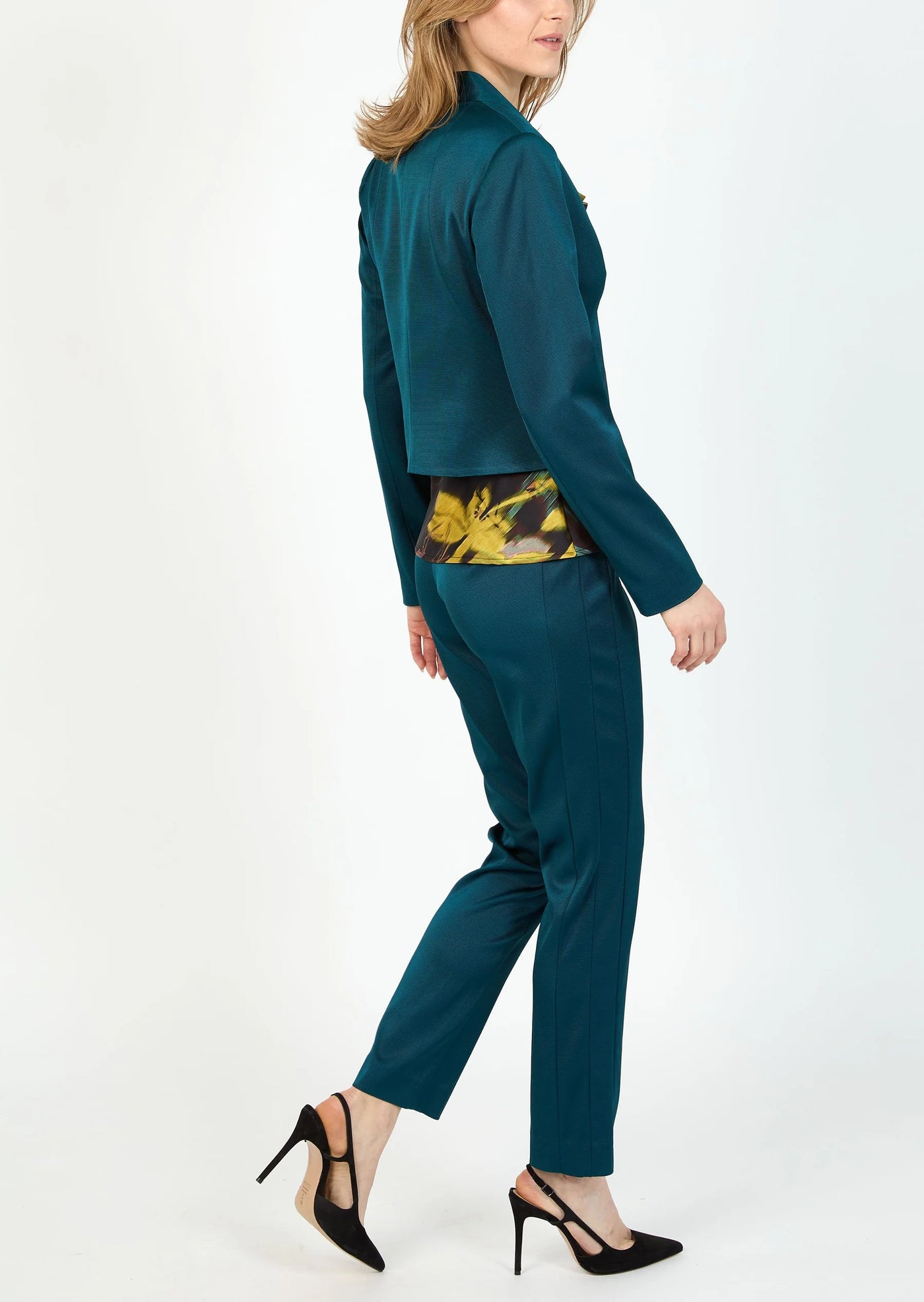Stretch Faille Jacket in Spruce