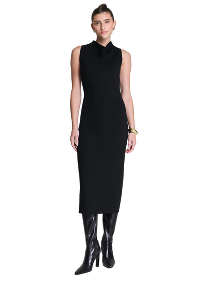 Sleeveless Midi Dress in Classic Black