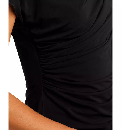 Dotta Crepe Jersey Blouse in Nero