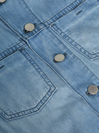Janelle Slim-Raw Denim Jacket in Cruz