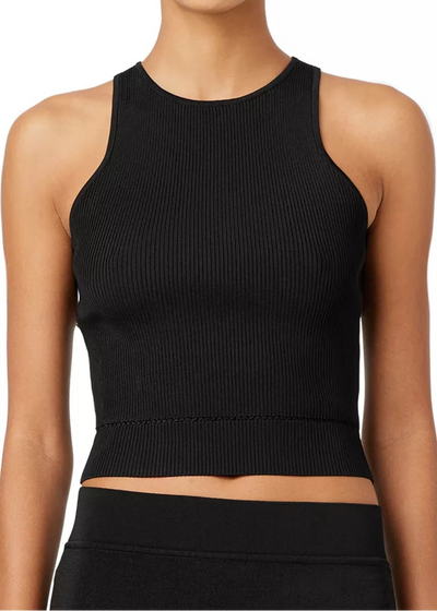 Avery Racer Tank in Black