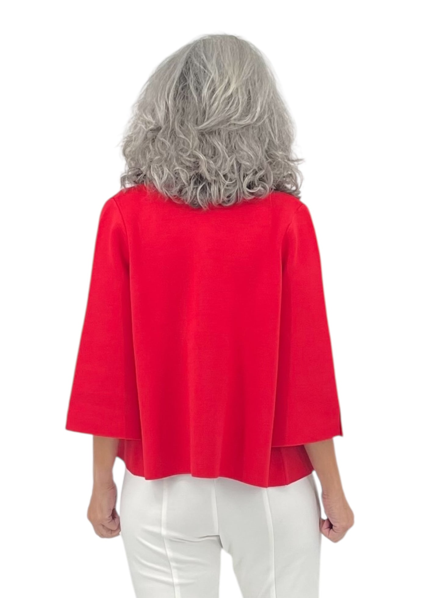 3/4 Sleeve Jacket in Lipstick