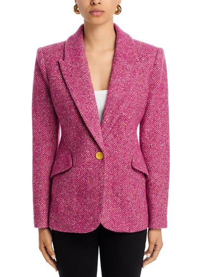 Chamberlain Blazer in Pink Herringbone