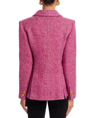 Chamberlain Blazer in Pink Herringbone