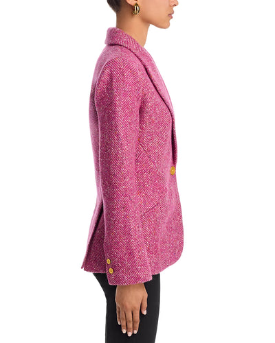 Chamberlain Blazer in Pink Herringbone