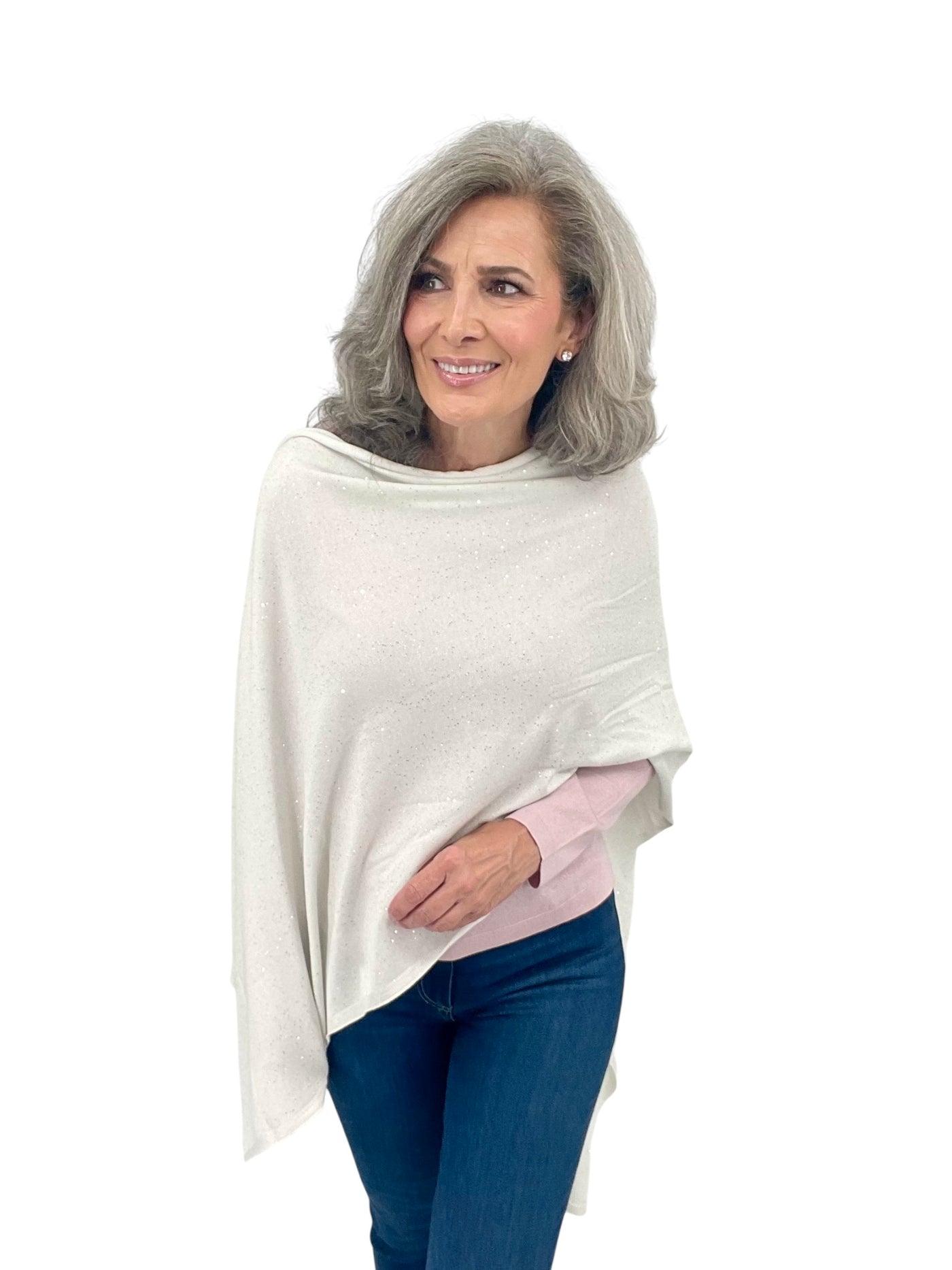 Sequin Wrap in Ivory