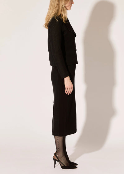 Miracle Stretch Moto Jacket in Black