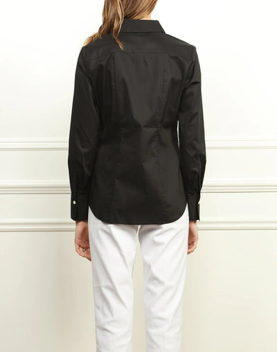 Diane Classic Long Sleeve Fit Top - Black