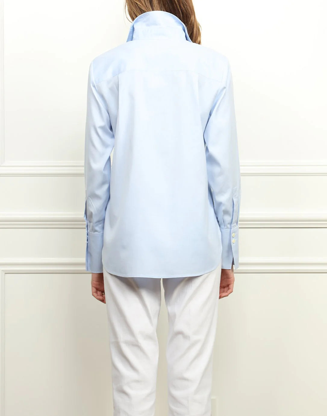 Meghan Luxe Cotton Relaxed Fit Shirt White