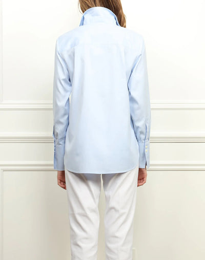 Meghan Relaxed Fit Top in Blue Mist