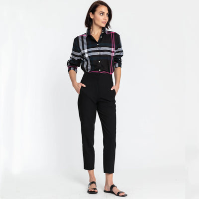 Halsey Tunic 3/4 Sleeve Black Multi