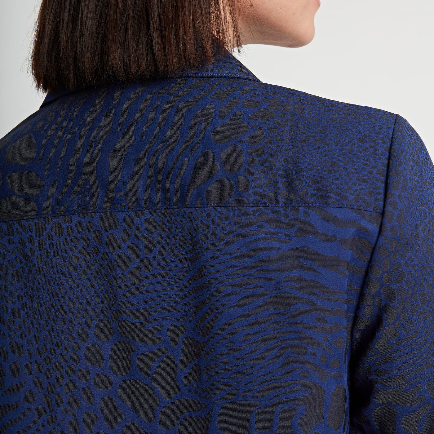 Long Sleeve Betty - Black/Sapphire