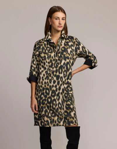 Aileen 3/4 Sleeve Animal Print Dress