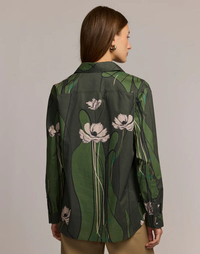 Halsey Long Sleeve Poppy Print Shirt