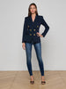 Kyomi Double-Breasted Blazer in Midnight