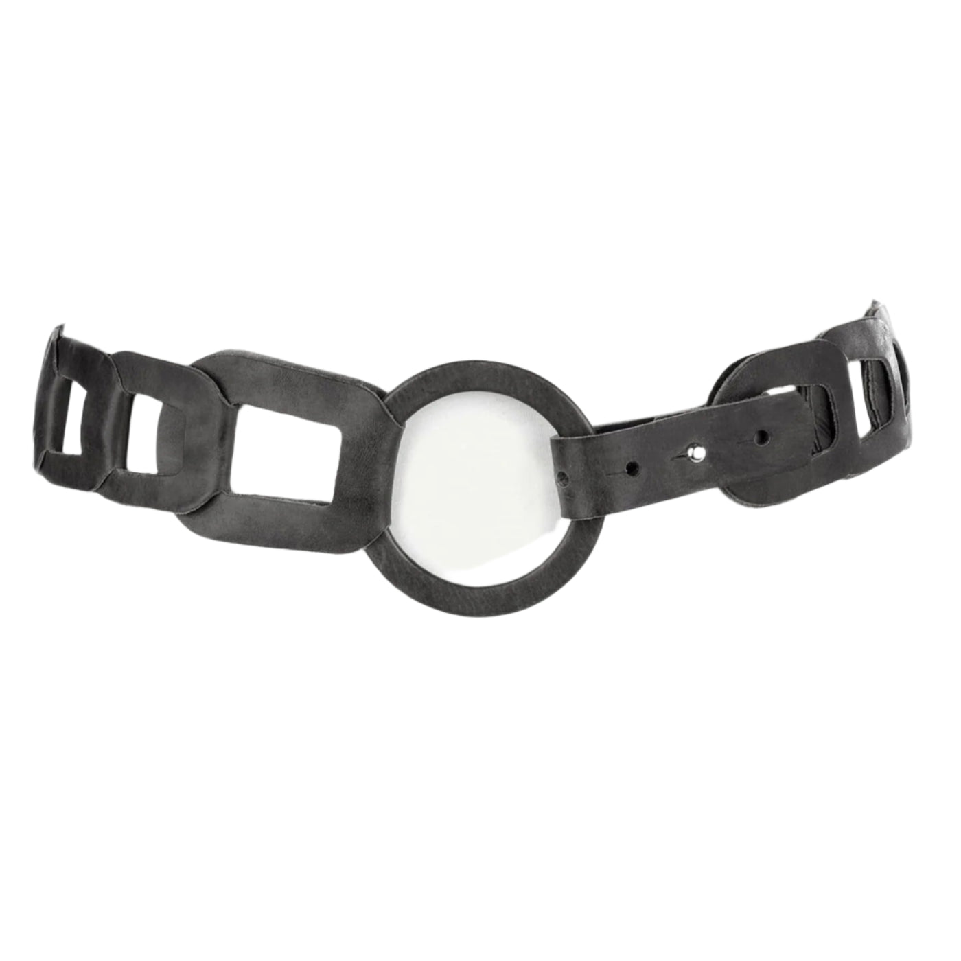 Inian Scrunchy Belt in Black