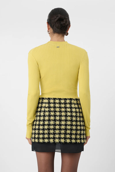 Ollie Long Sleeve Top in Citron