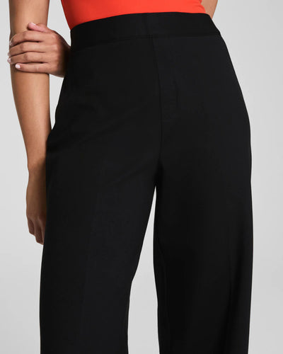 Ponte Wide Leg Pant in Classic Black