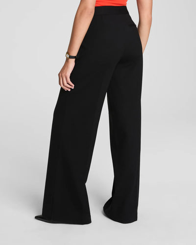 Ponte Wide Leg Pant in Classic Black
