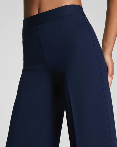 Ponte Wide Leg Pant in Timeless Navy