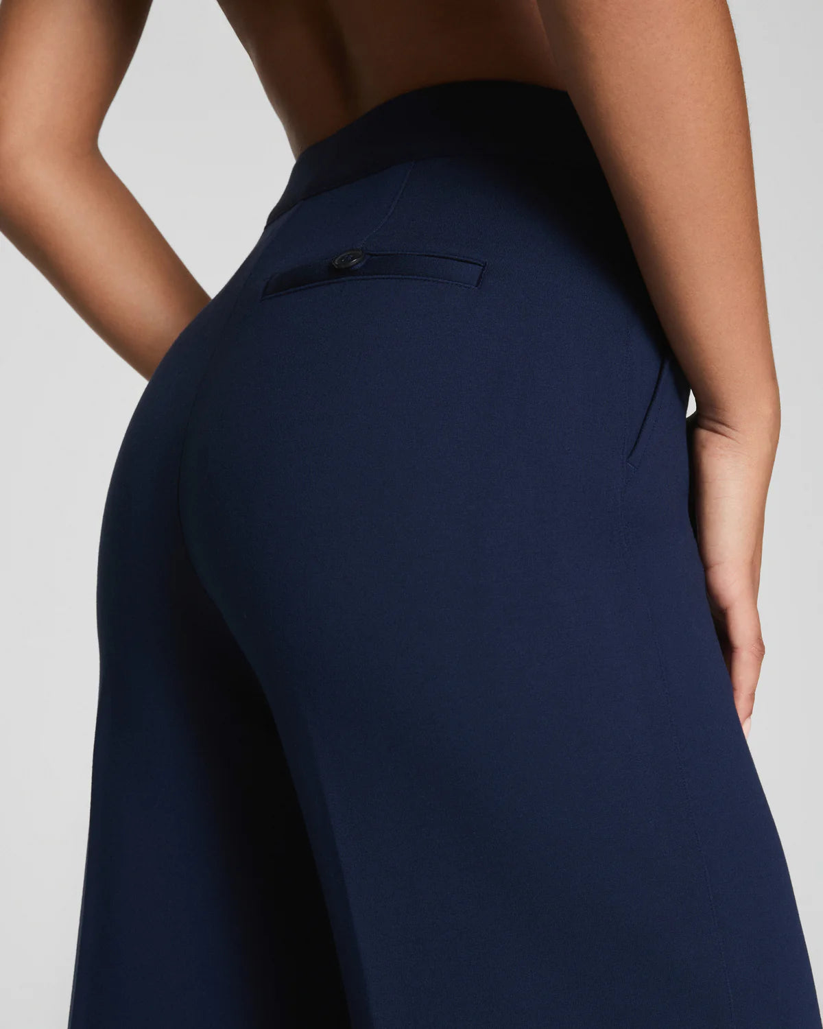 Ponte Wide Leg Pant in Timeless Navy