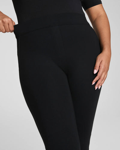 Ponte Kick Flare Pant in Classic Black