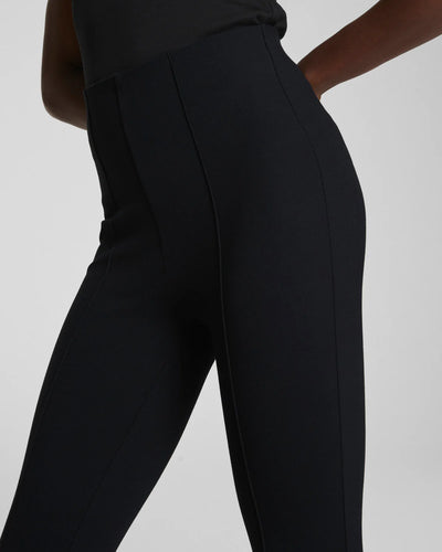 Ponte Micro Flare Pant in Classic Black
