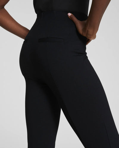 Ponte Micro Flare Pant in Classic Black